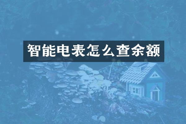 智能电表怎么查余额
