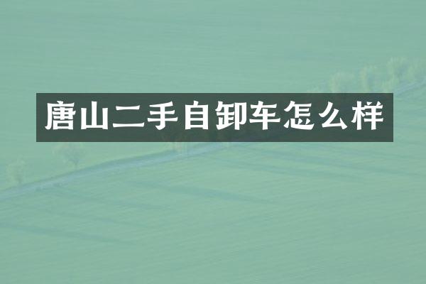 唐山二手自卸车怎么样