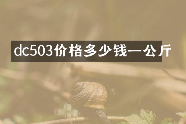 dc503价格多少钱一公斤