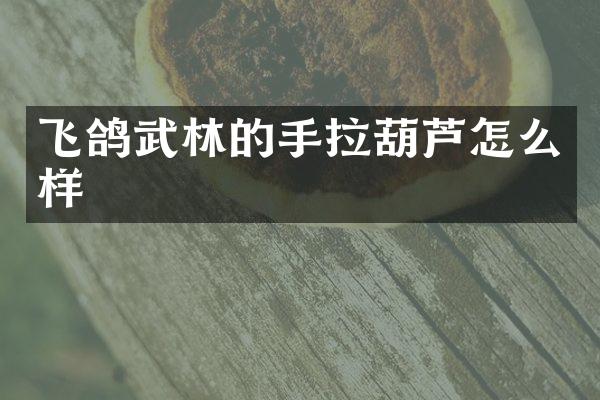 飞鸽武林的手拉葫芦怎么样