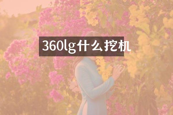 360lg什么挖机