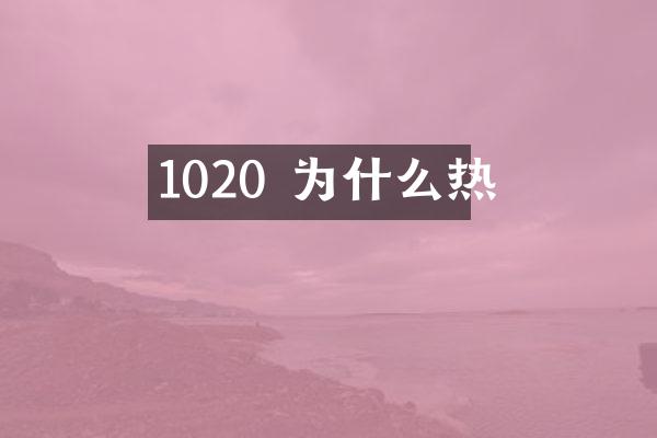 1020 为什么热