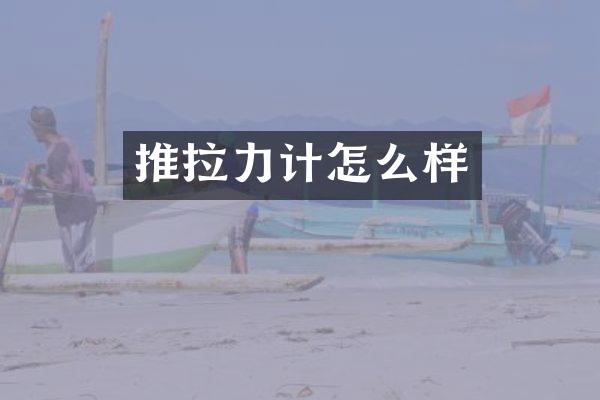 推拉力计怎么样