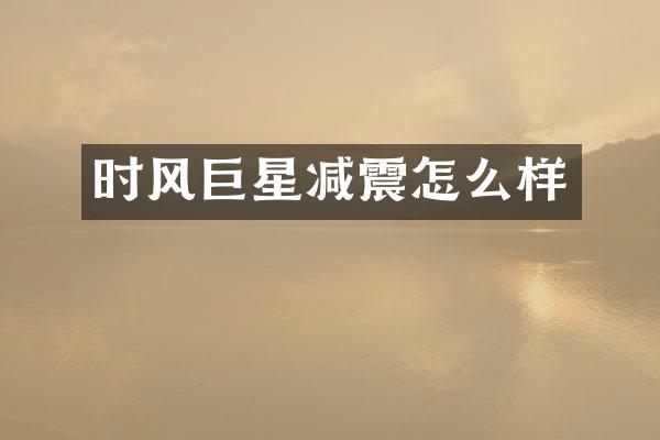 时风巨星减震怎么样