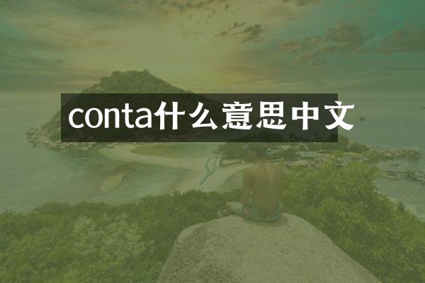 conta什么意思中文