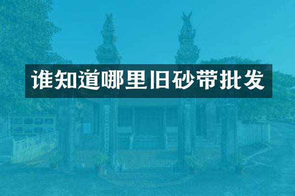 谁知道哪里旧砂带批发