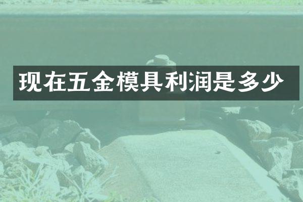 现在五金模具利润是多少
