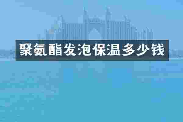 聚氨酯发泡保温多少钱