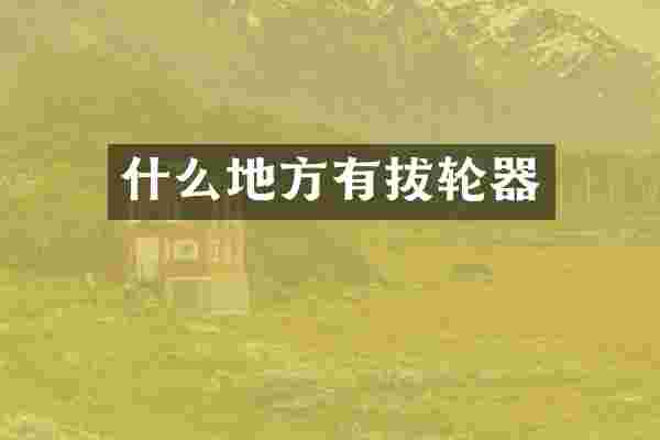 什么地方有拔轮器