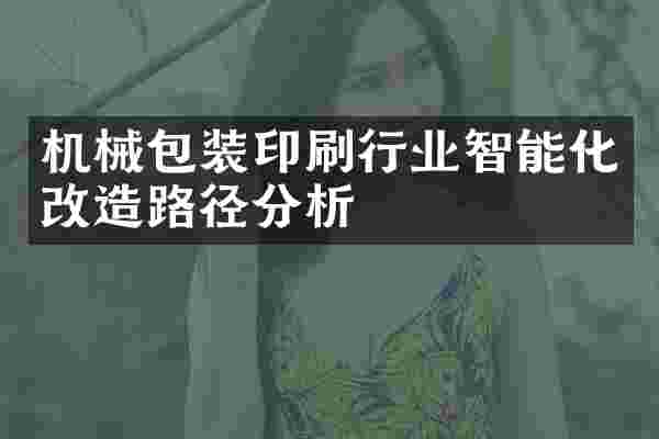 机械包装印刷行业智能化改造路径分析